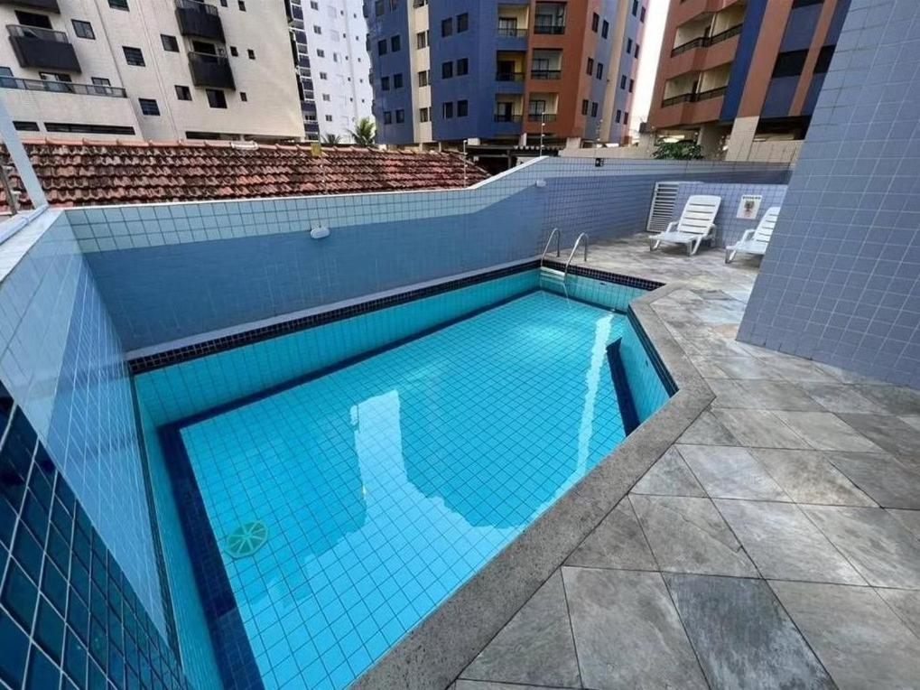 Apto Vista Mar, 8 Pessoas, Varanda Gourmet, Pe Na Areia! Praia Grande  Eksteriør bilde
