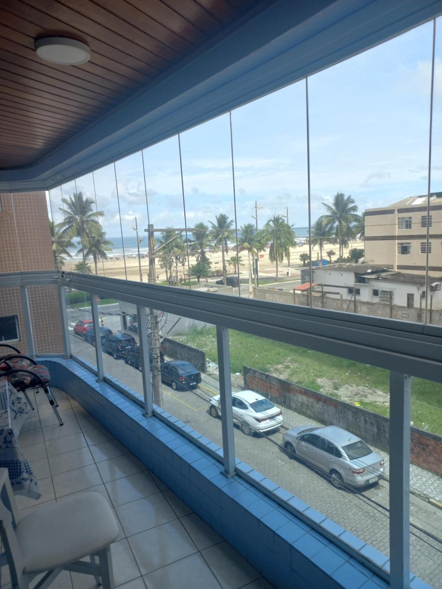 Apto Vista Mar, 8 Pessoas, Varanda Gourmet, Pe Na Areia! Praia Grande  Eksteriør bilde